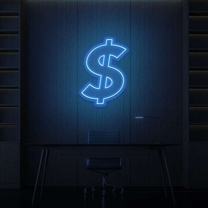 RÓTULO DE NEÓN "DOLLAR SIGN"