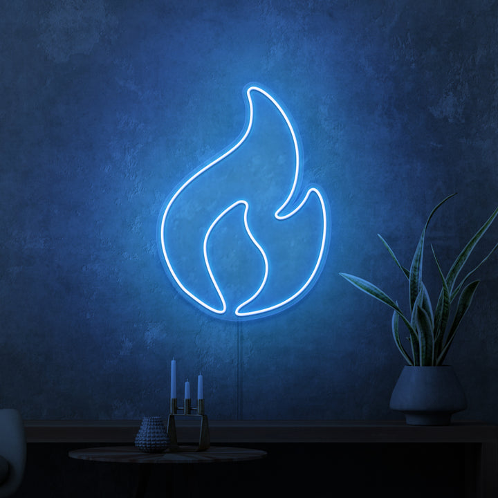 MINI RÓTULO DE NEÓN "FUEGO"