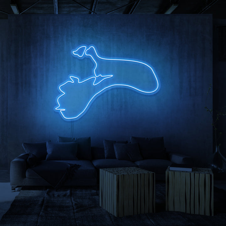 LETRERO DE NEÓN "LUNA"