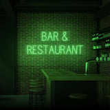 RÓTULO DE NEÓN "BAR Y RESTAURANTE"