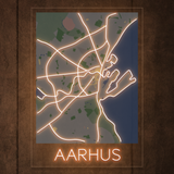 Mapa de la ciudad de AARHUS