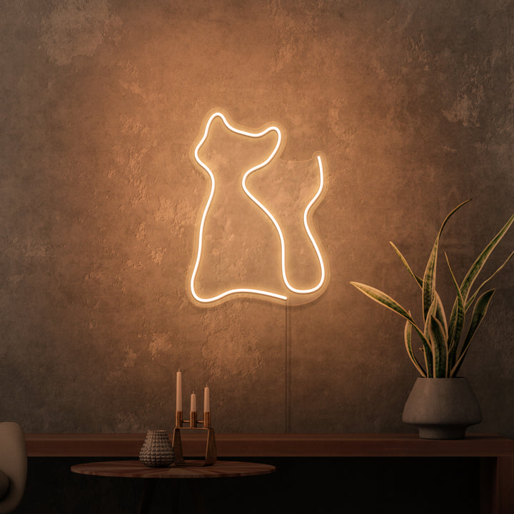 MINI RÓTULO DE NEÓN "GATITO"