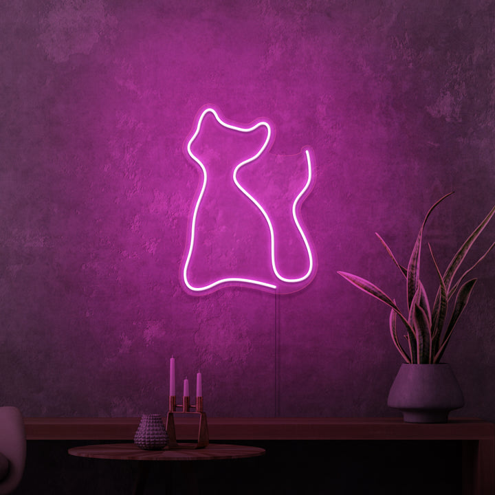 MINI RÓTULO DE NEÓN "GATITO"