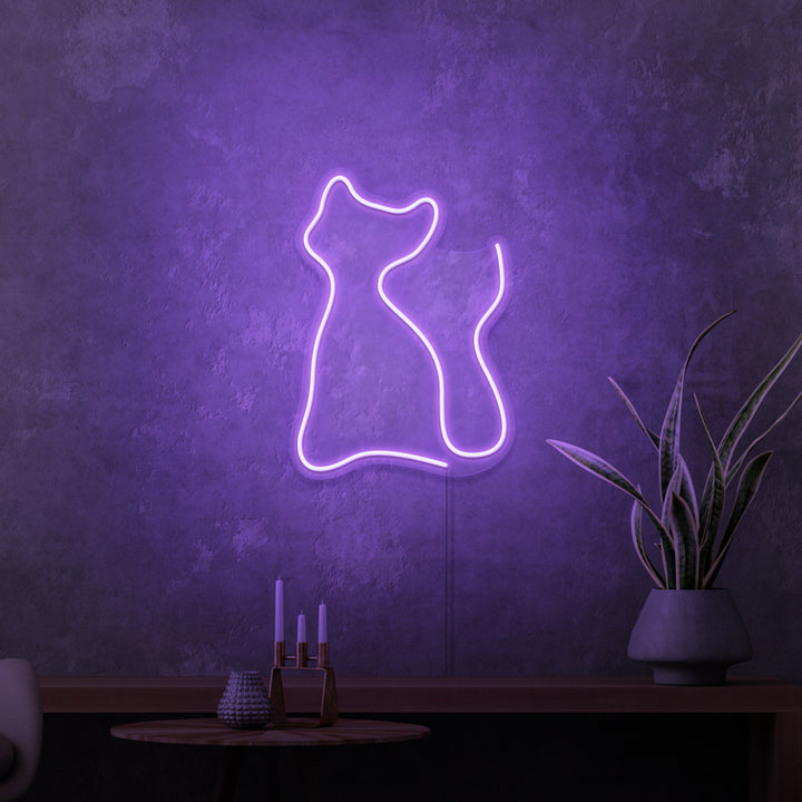 MINI RÓTULO DE NEÓN "GATITO"