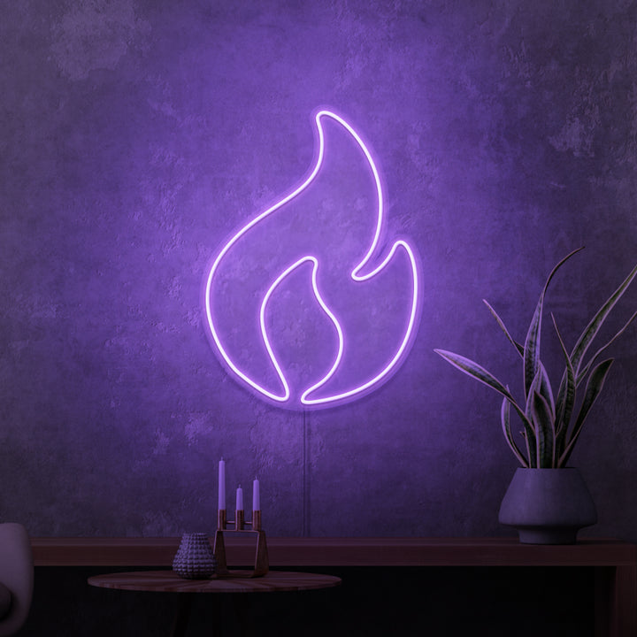 MINI RÓTULO DE NEÓN "FUEGO"