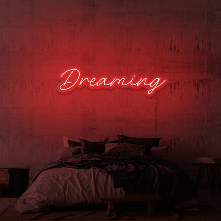 LETRERO DE NEÓN "DREAMING"