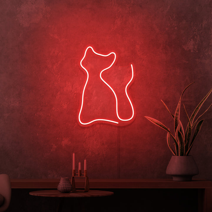 MINI RÓTULO DE NEÓN "GATITO"