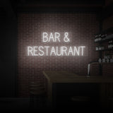 RÓTULO DE NEÓN "BAR Y RESTAURANTE"