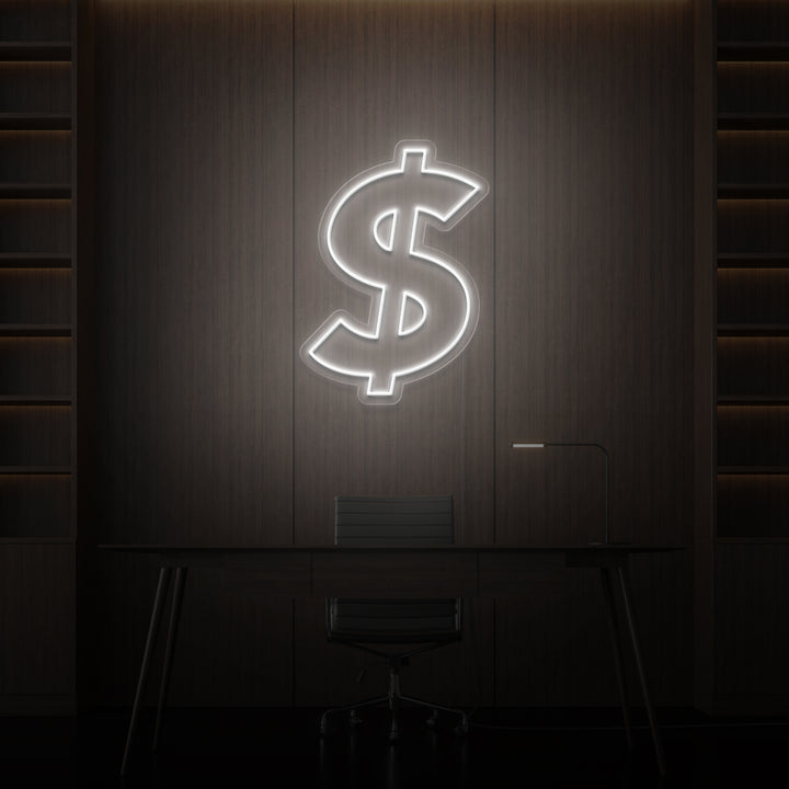 RÓTULO DE NEÓN "DOLLAR SIGN"