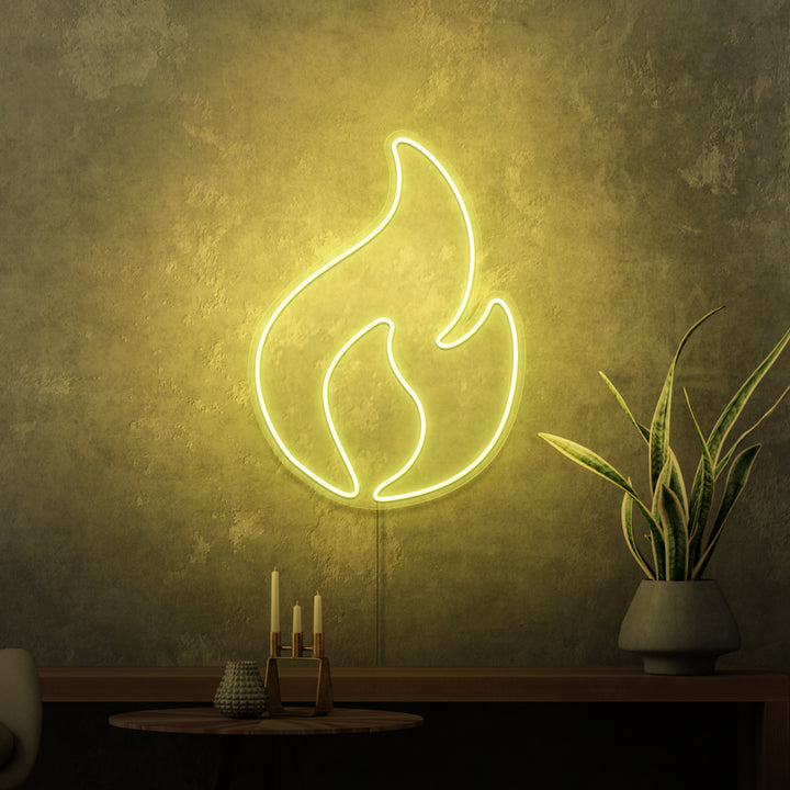 MINI RÓTULO DE NEÓN "FUEGO"