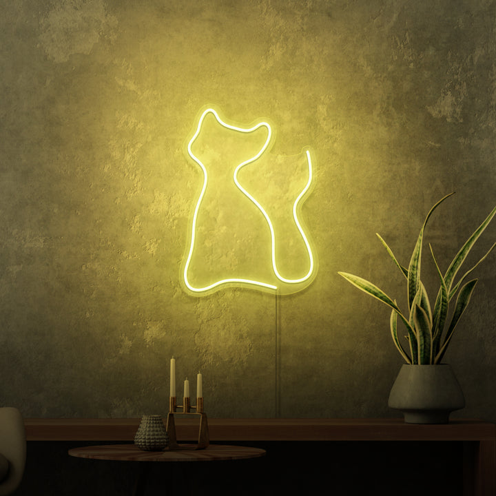 MINI RÓTULO DE NEÓN "GATITO"